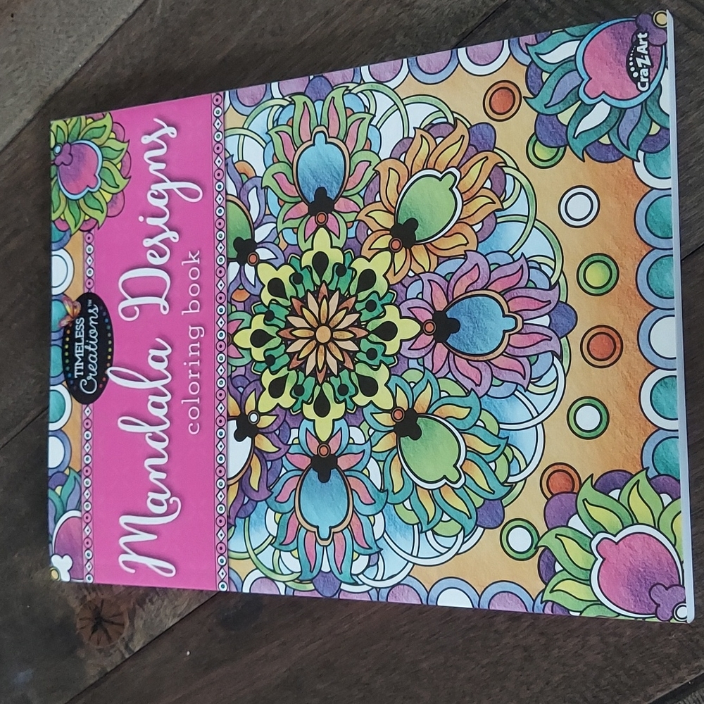 Mandala designs coloring book